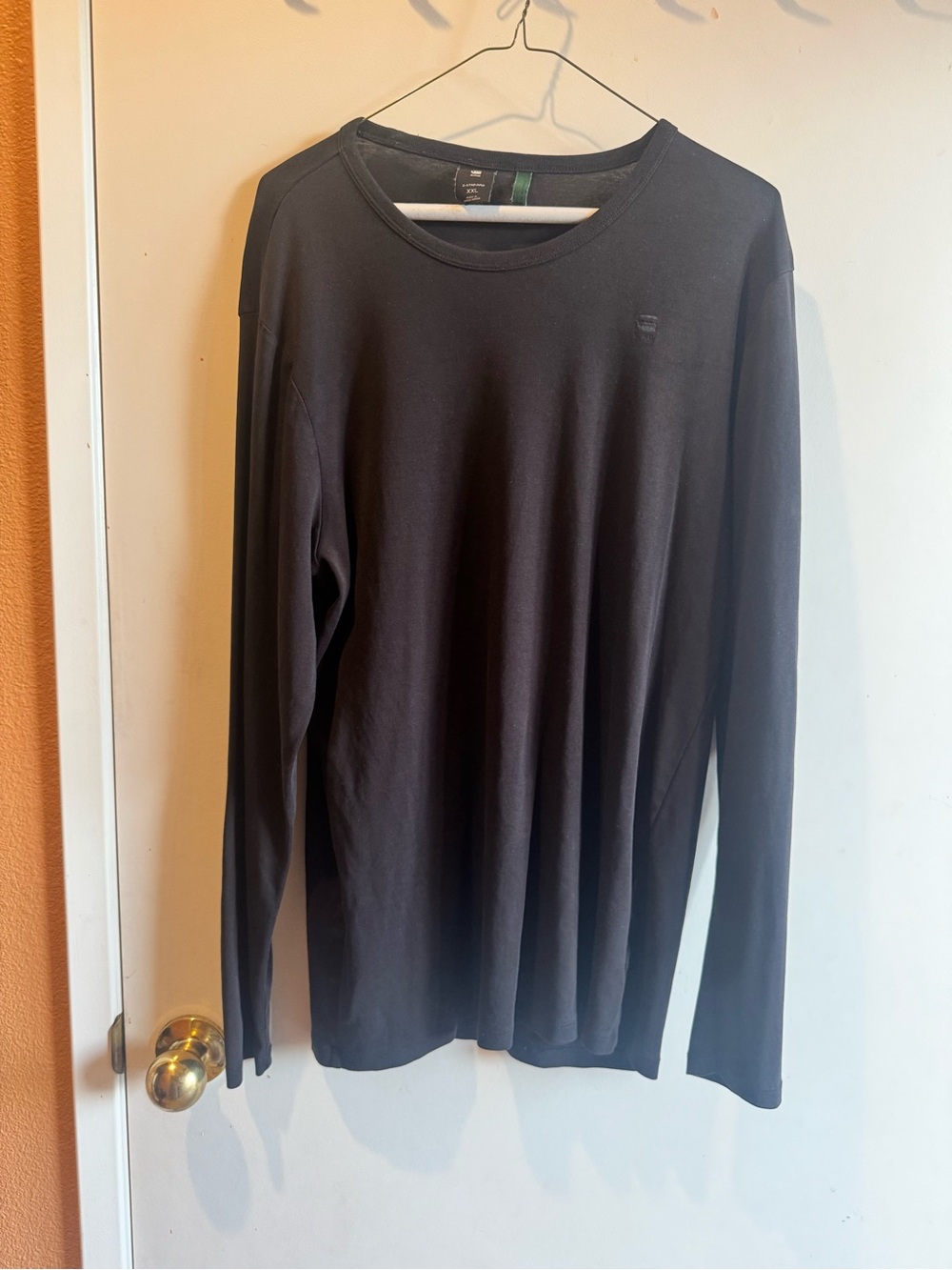 G-Star Men’s Long Sleeve Crewneck Shirt - Black